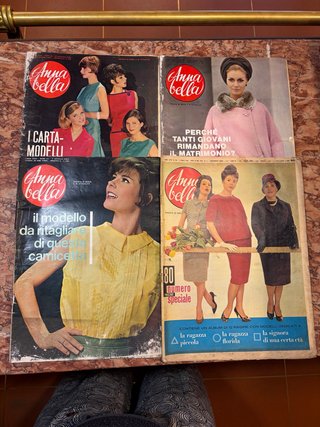 Riviste vintage Annabella 1960-1963 (4 riviste)