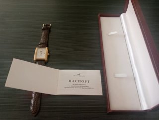 Reloj Sukhoi Colección Pilotos Dorado Marrón