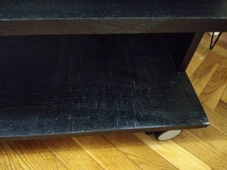 Mueble TV madera negro