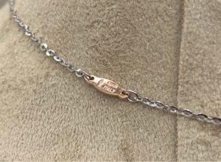 Collar Zancan Oro Blanco y rosa con diamantes