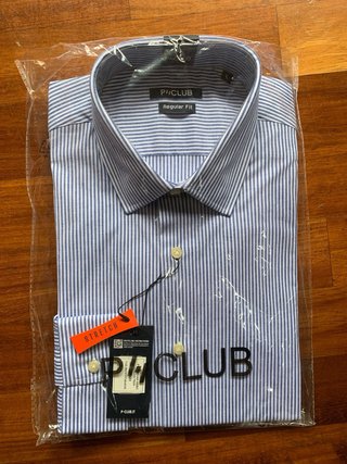 Camicia P/CLUB Uomo Taglia L Righe Blu/Bianco