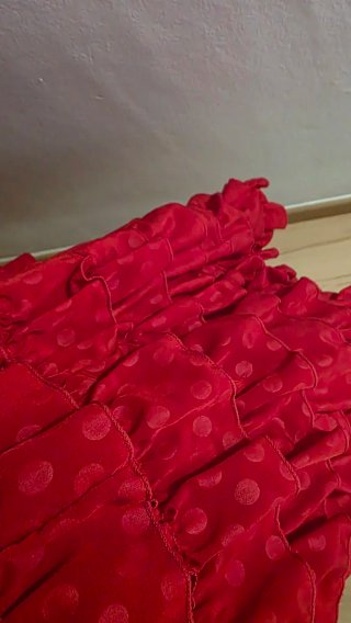 Vestido Flamenca Rojo con Lunares