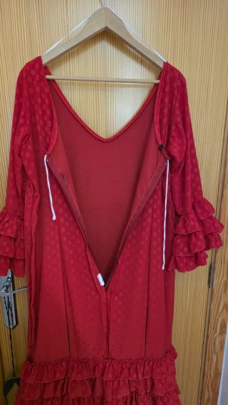Vestido Flamenca Rojo con Lunares