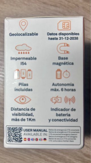 Baliza V16 homologada/conectada EmergLight Geo X