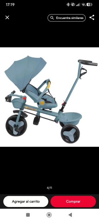 Triciclo para bebés desde 10 meses