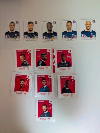 Lote cromos extras Panini Euro 2016 Francia