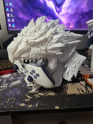 Pintable: Busto y soporte para mando Rathalos 25cm
