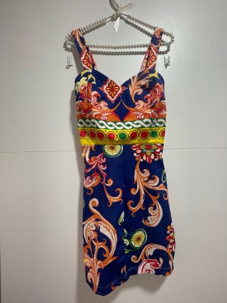 Vestido estampado multicolor