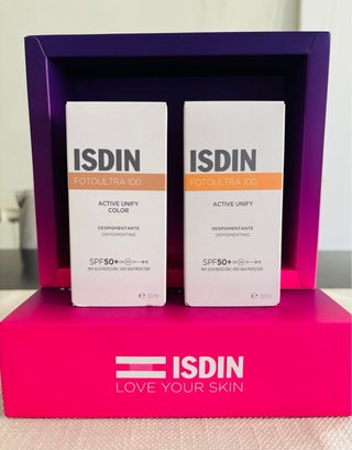 ISDIN Fotoultra 100 con y sin color SPF50+ (2 uds)