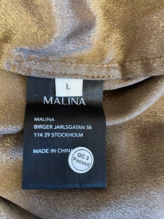 Vestido Malina largo volantes marrón