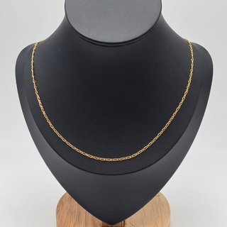 Cadena Alterna 1x1 de oro de 18k. 2.58 g. 47cm.