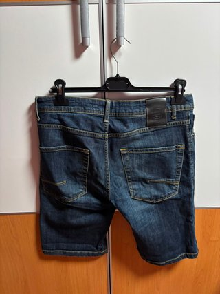 Pantalones cortos vaqueros azules