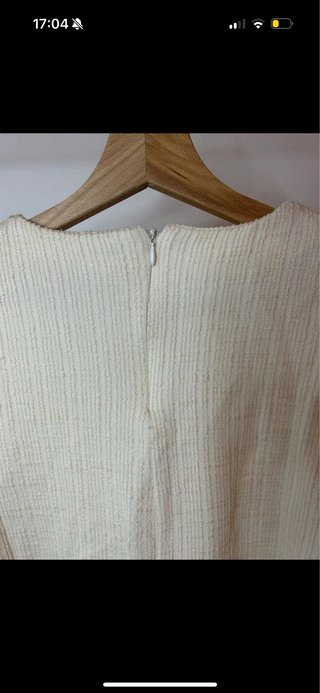 Vestido H&M Beige Talla L Nuevo con Etiqueta