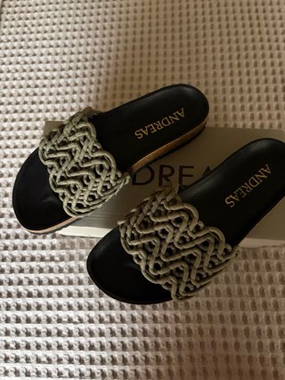 Sandalias ANDREA Talla 38 Verde Oliva