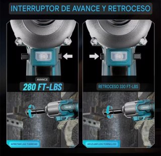 Llave Impacto Inalámbrica SeeSii (2 Baterías)