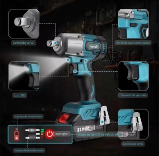 Llave Impacto Inalámbrica SeeSii (2 Baterías)