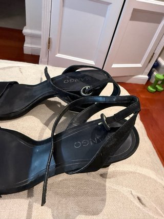 Sandalias Mango Negras Talla 39
