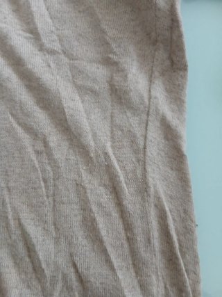 Jersey S manga 3/4 con pedrería beige