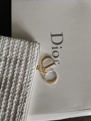 Beauty Dior pochette bianca e oro