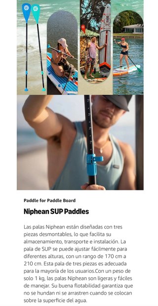 Remo Paddle Surf Ajustable Negro
