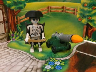 Playmobil Pirata Esqueleto con Cañón