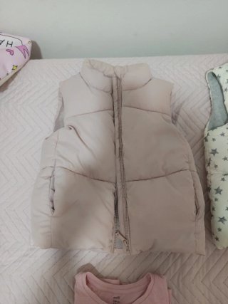 Chaleco niña beige y multicolor 7-8 años