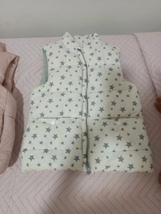 Chaleco niña beige y multicolor 7-8 años