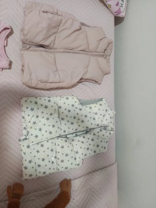 Chaleco niña beige y multicolor 7-8 años