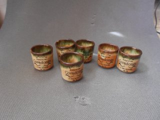 Pack 6 vasos de chupito cerámica