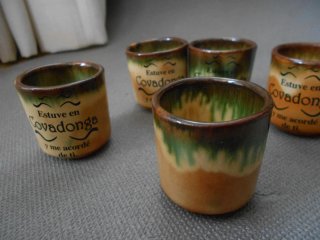Pack 6 vasos de chupito cerámica