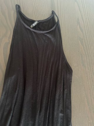 Vestido largo negro Stradivarius Talla M