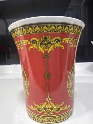 Jarrón Versace Rosenthal Medusa Rojo 17cm
