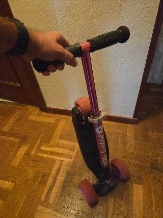 Patinete 3 ruedas plegable con luces