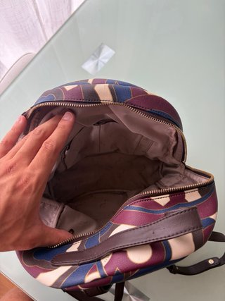 Bolso Tous estampado azul y morado