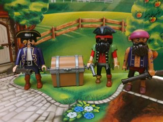 Playmobil Piratas Cofre y Figuras