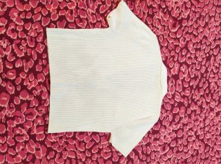 Top ZARA manga corta cuello pico botones