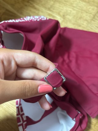 Bañador mujer rojo y blanco