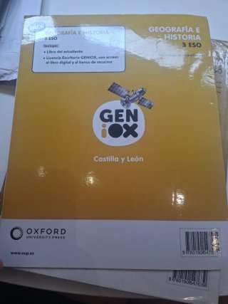 Libro de texto 3°ESO Geografía e Historia 3ESO