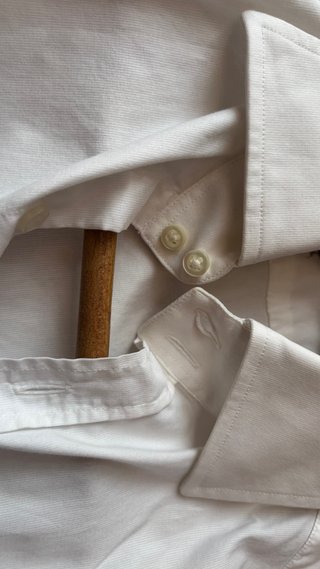 Camisa italiana blanca de vestir