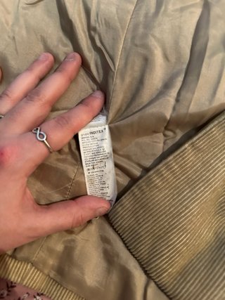 Gabardina pana marrón mujer talla m Zara
