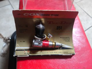 Motore Cox tee dee 051 NIB aereo RC vvc engine