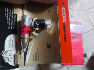 Motore Cox tee dee 051 NIB aereo RC vvc engine