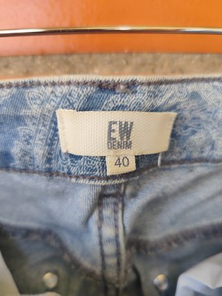 Pantalones vaqueros estampados EW Talla 40