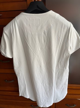 Camiseta SikSilk Blanca Logo Bordado Talla M