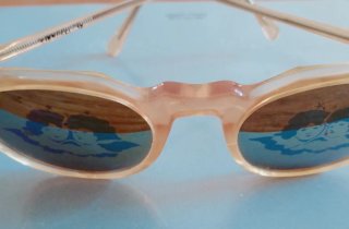 Occhiali Fiorucci vintage specchiati con angiolett