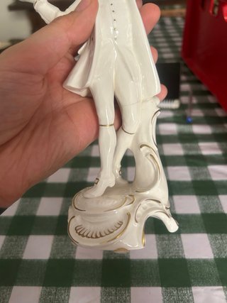 Figura Goebel W Germany Porcelana Dorada