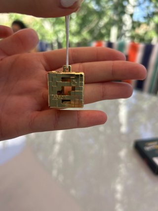 Bloque Dorado Minecraft Kinder Joy