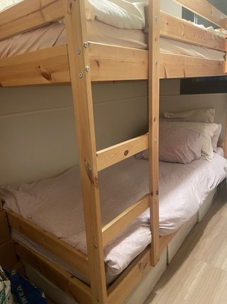 Struttura letto a castello MYDAL in pino 90x200 cm