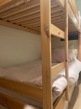 Struttura letto a castello MYDAL in pino 90x200 cm