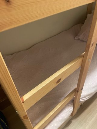 Struttura letto a castello MYDAL in pino 90x200 cm